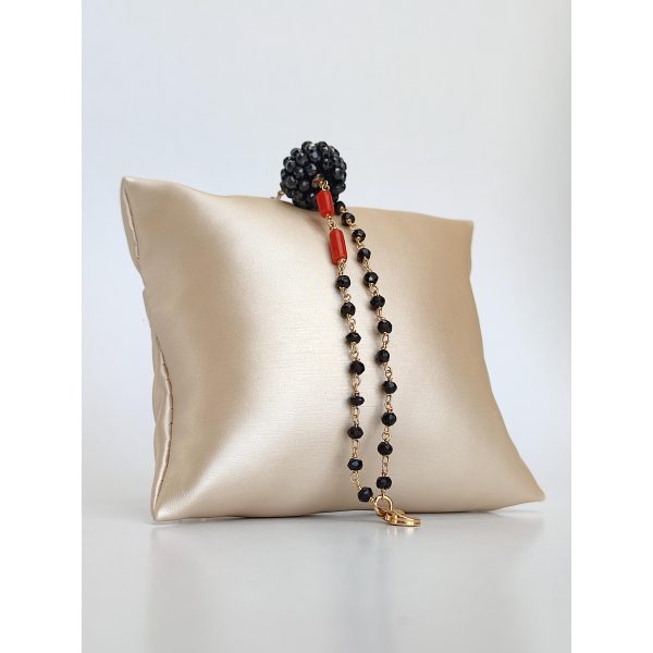 Bratara rania rozariu cu spinel si coral rosu natural 1 Bratara rania rozariu cu spinel si coral rosu natural 1