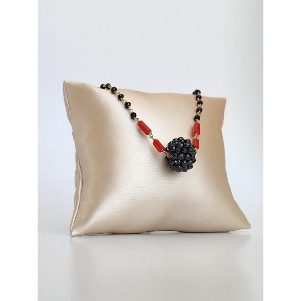 Bratara rania rozariu cu spinel si coral rosu natural Bratara rania rozariu cu spinel si coral rosu natural