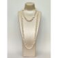 Colier celebrity charleston 130 cm din perle albe 2