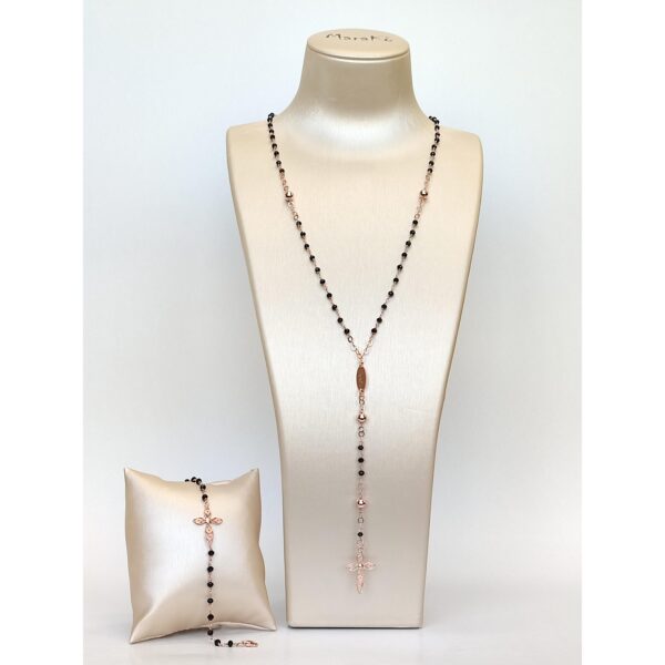 Colier eden rozariu cu spinel negru 4 Colier eden rozariu cu spinel negru 4