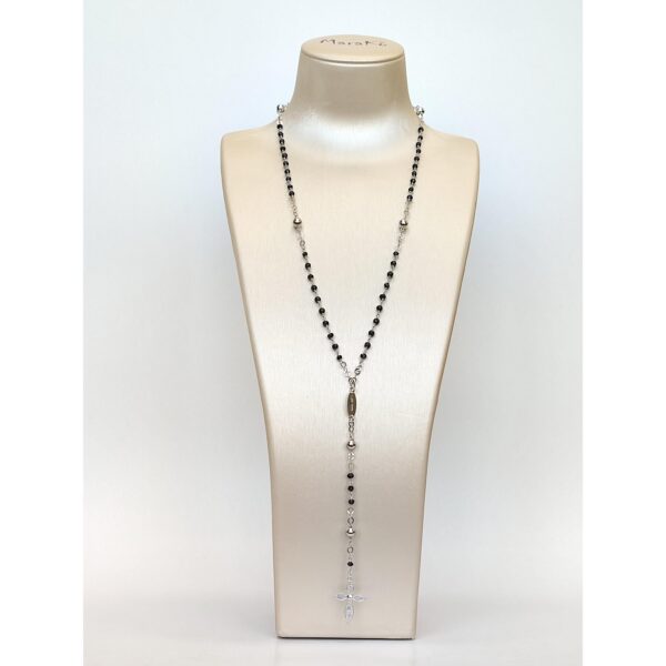 Colier paradiso rozariu cu spinel negru 4 Colier paradiso rozariu cu spinel negru 4