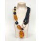 Set amberia din agat negru si chihlimbar mexican 4