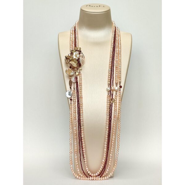 Set remarkable din perle granat si cuart citrin 4 Set remarkable din perle granat si cuart citrin 4