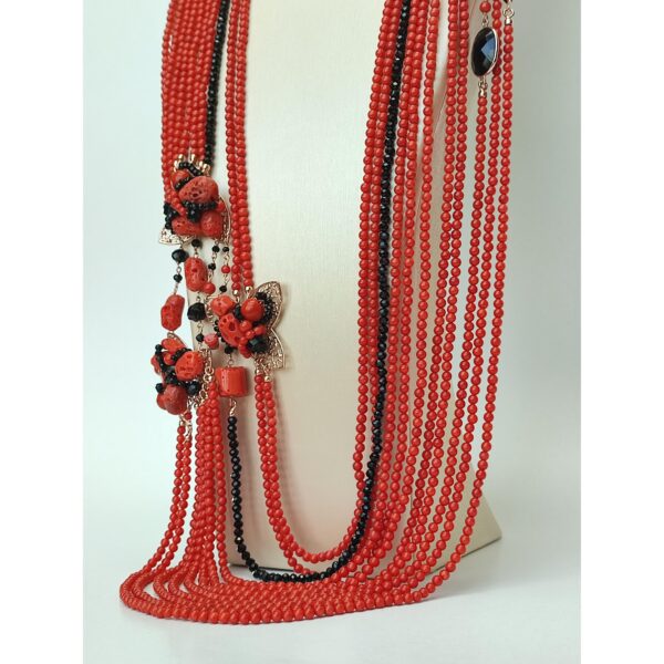 Set supreme din coral natural coral de bambus si agat 3 Set supreme din coral natural coral de bambus si agat 3