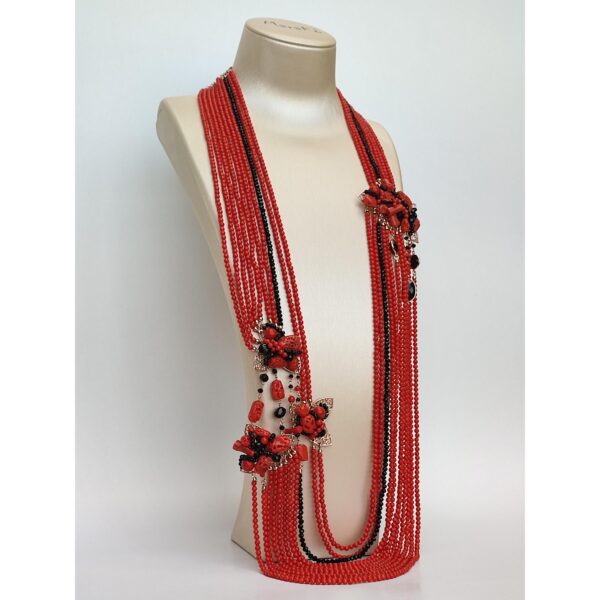 Set supreme din coral natural coral de bambus si agat 4 Set supreme din coral natural coral de bambus si agat 4