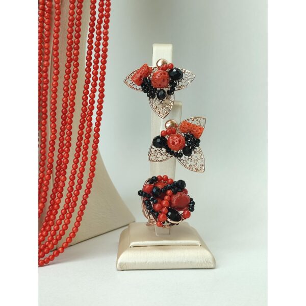 Set supreme din coral natural coral de bambus si agat 6 Set supreme din coral natural coral de bambus si agat 6