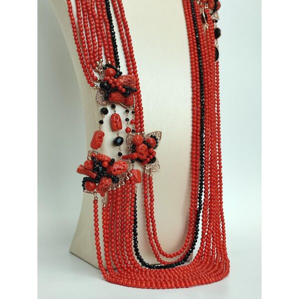 Set supreme din coral natural coral de bambus si agat 7 Set supreme din coral natural coral de bambus si agat 7