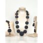 Set timeless din agat negru satinat 2