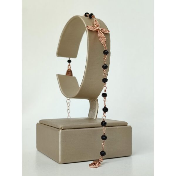 Bratara eden rozariu cu spinel negru 1 Bratara eden rozariu cu spinel negru 1