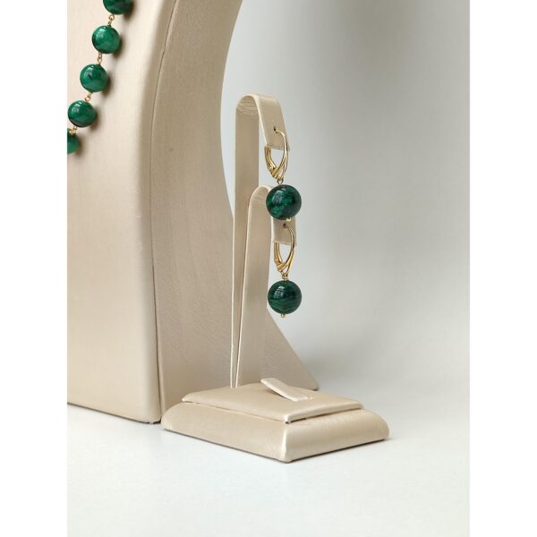 Set balance din malachit si perle baroc 1 Set balance din malachit si perle baroc 1