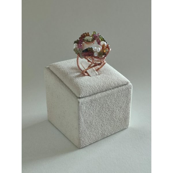 Inel sublime din turmalina si perla baroc 4 Inel sublime din turmalina si perla baroc 4