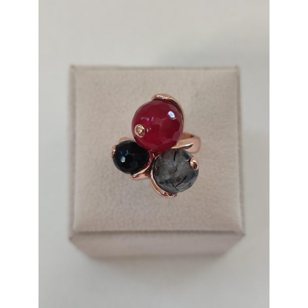 Inel trilogy din agat si cuart 6 Inel trilogy din agat si cuart 6