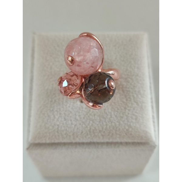 Inel trilogy din cuart multicolor 7 Inel trilogy din cuart multicolor 7