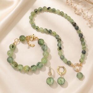 Set harmony din cuart rutilat verde