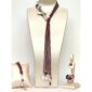 Set baroque din granat si perle de cultura 2