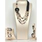 Set glamour din agat negru cuart si perle 3
