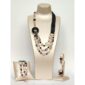 Set glamour din agat negru cuart si perle 4