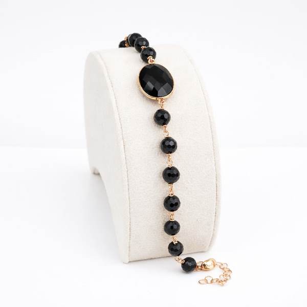 Bratara aurora din agat negru Bratara aurora din agat negru