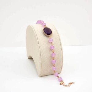 Bratara aurora din ametist lavanda 1