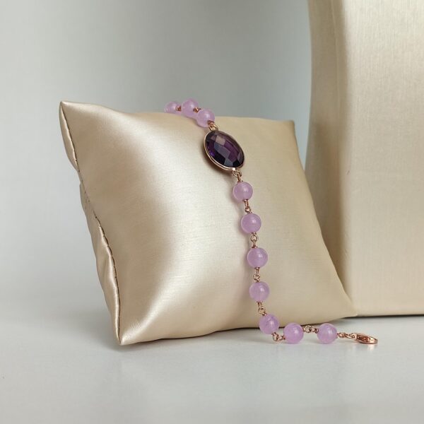 Bratara aurora din ametist lavanda 1 Bratara aurora din ametist lavanda 1