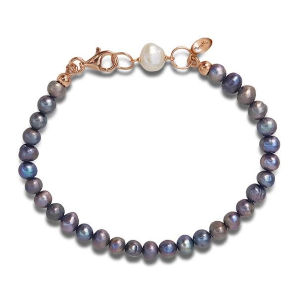 Bratara fantasy din perle de cultura gri