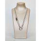 Lantisor moonlight dublu din argint placat cu rodiu 2
