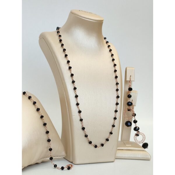 Set anthony rose rozariu cu spinel negru 1 Set anthony rose rozariu cu spinel negru 1