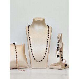Set anthony rose rozariu cu spinel negru 2