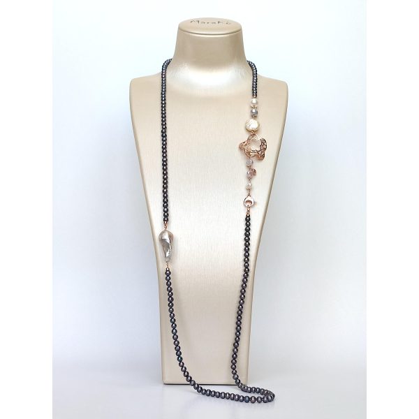 Set fantasy din perle de cultura gri 2 Set fantasy din perle de cultura gri 2