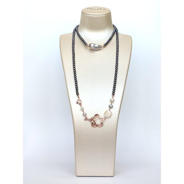 Set fantasy din perle de cultura gri 3 Set fantasy din perle de cultura gri 3