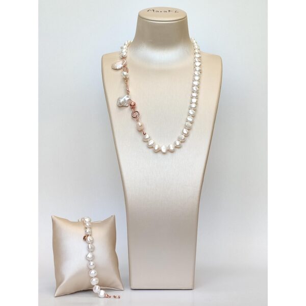 Set grace din perle de cultura albe 6