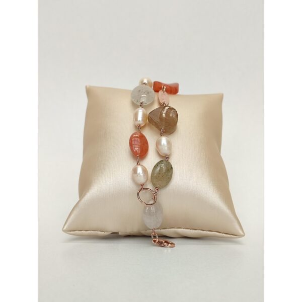 Bratara vision din agat multicolor si perle 1 Bratara vision din agat multicolor si perle 1