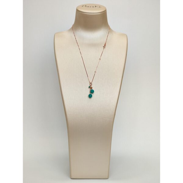 Colier cherry cu pandantiv din jad verde acvatic 1 Colier cherry cu pandantiv din jad verde acvatic 1