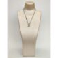 Lantisor moonlight dublu din argint placat cu rodiu