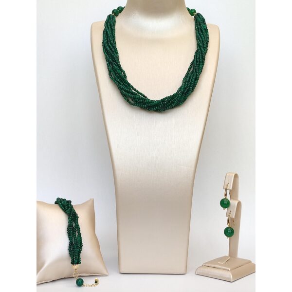 Set greta din agat verde smarald Set greta din agat verde smarald