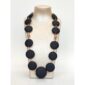 Set timeless cu discuri din agat negru satinat 1