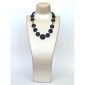 Set timeless cu discuri din agat negru satinat 6