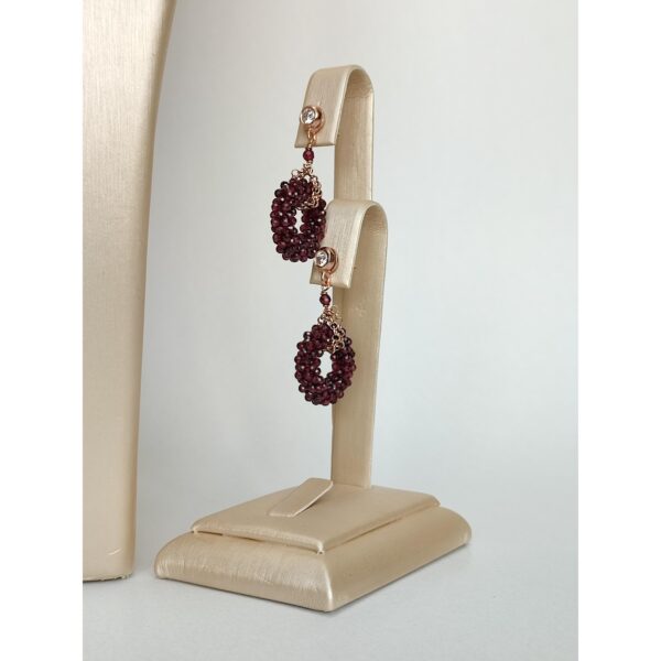 Set glamour din granat si perle Set glamour din granat si perle