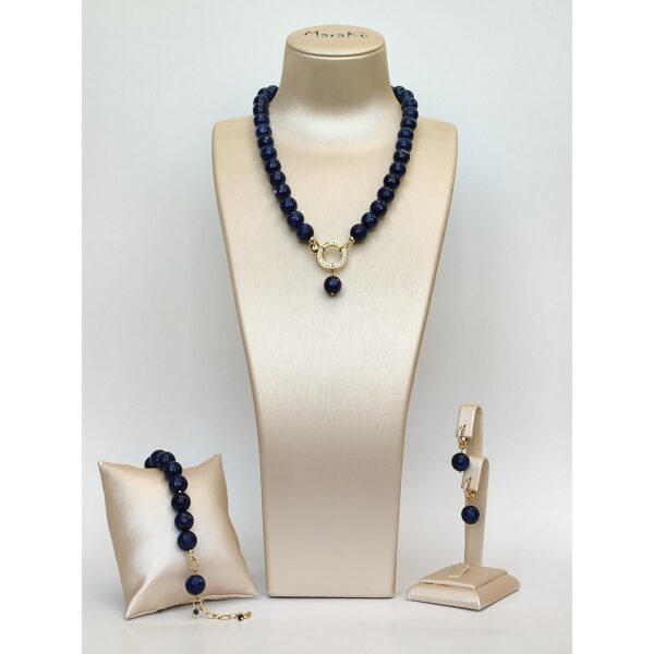 Set harmony din agat albastru safir 1