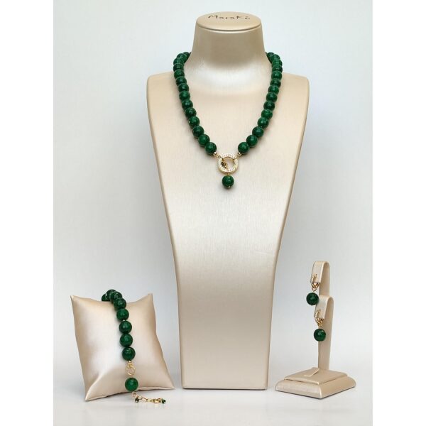 Set harmony din agat verde smarald 1 Set harmony din agat verde smarald 1