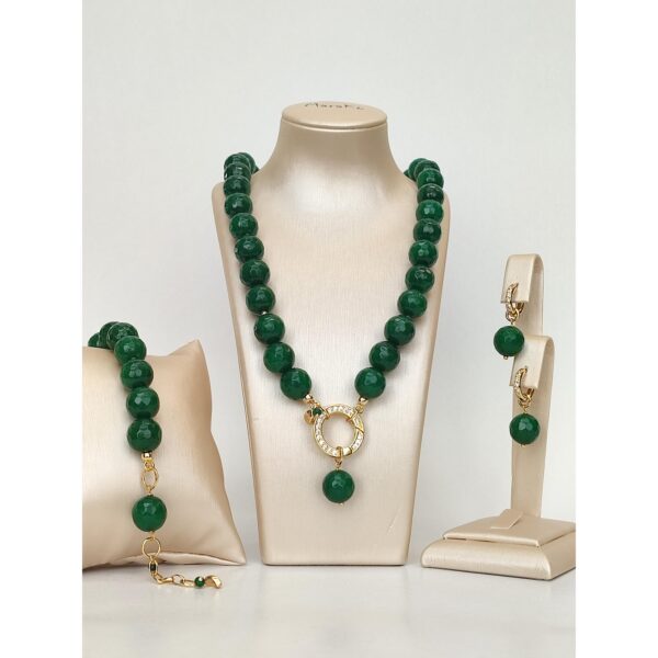 Set harmony din agat verde smarald 2 Set harmony din agat verde smarald 2