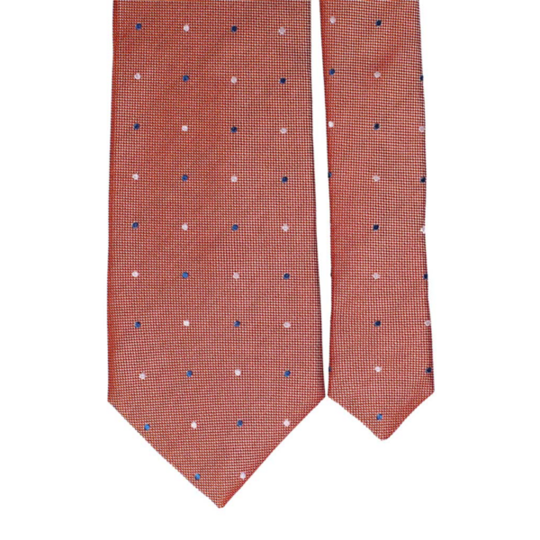 Cravata-Matase-Fantasy-Rugina-Alb-Buline-Alb-Albastru-1-5090 Cravata-Matase-Fantasy-Rugina-Alb-Buline-Alb-Albastru-1-5090