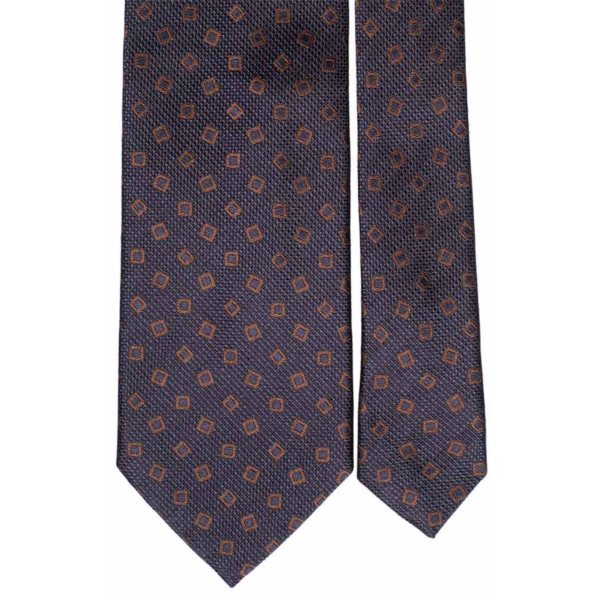 Cravata-de-matase-Albastru-inchis-Maro-Fantezie-1-AN7 Cravata-de-matase-Albastru-inchis-Maro-Fantezie-1-AN7
