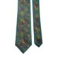 Cravatta-Vintage-di-Seta-Jacquard-Verde-Acqua-Fantasia-Multicolor-CV545-Pala