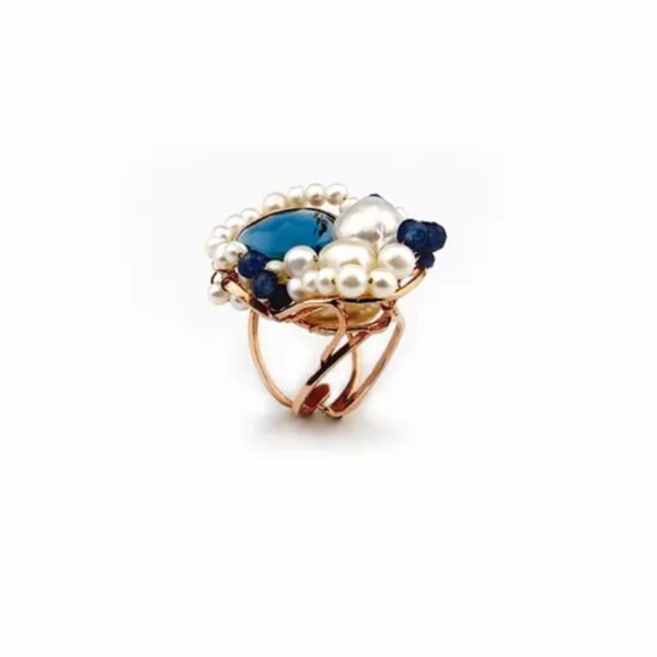 Inel-Magnifique-reglabil-din-perle-de-cultura-agat-si-safir
