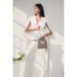 Maggie Leather Handbag - Taupe