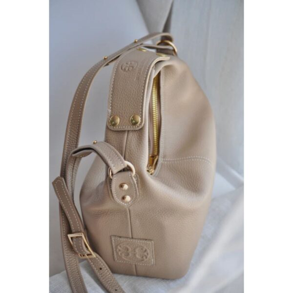 Mitsi-Leather-Handbag-Taupe Mitsi-Leather-Handbag-Taupe