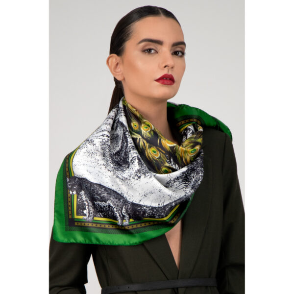 Peacock-Feathers-Green-Model-5 Peacock-Feathers-Green-Model-5