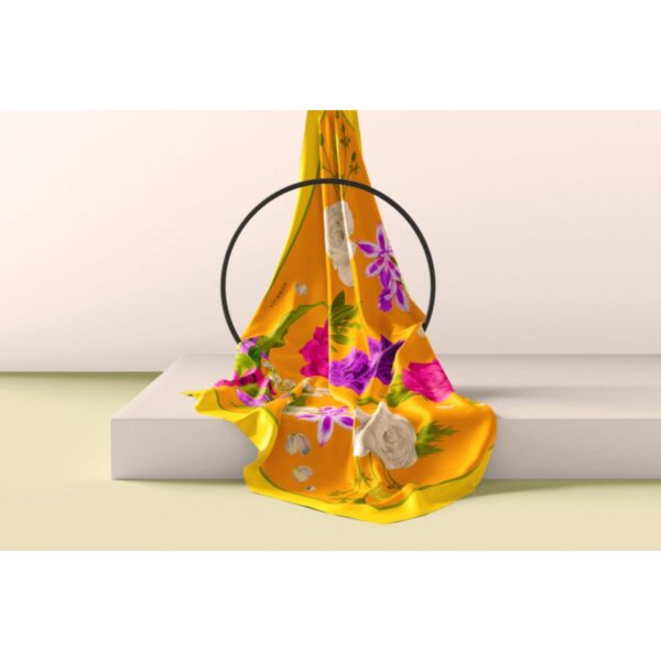 Secret-Garden-–-Galben-Orange-1 Batic-Secret-Garden-din-matase- naturala-galben-orange