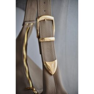 Serena Leather Tote Bag Taupe